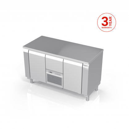 Kühltisch, 2½ Abteile, höhenverstellbar